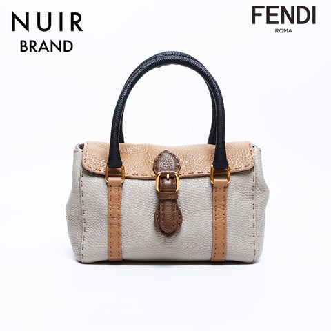 Fendi Serenia Mini Linda手提包棕色WS8065