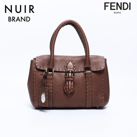 Fendi Serenia Mini Linda手提包棕色WS8068