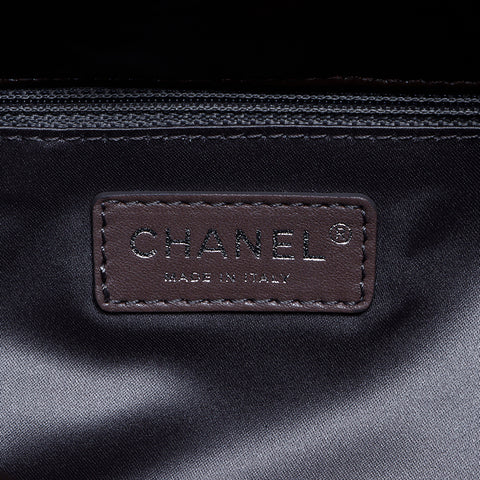 シャネル CHANEL 14番台 チェーン レザー ショルダーバッグ ブラウン WS8081