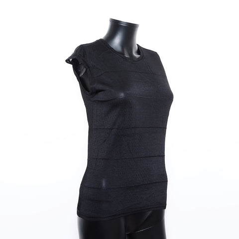 Chanel Taille 40 tabarrette en tricot noir WS8115