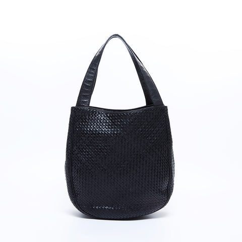 ボッテガヴェネタ BOTTEGAVENETA イントレチャート ミニチェスタ ショルダーバッグ ブラック WS8121