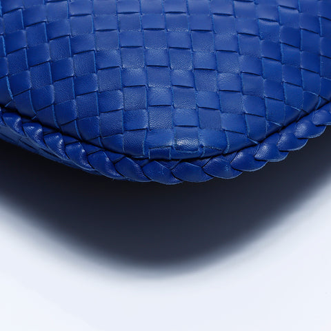 ボッテガヴェネタ BOTTEGAVENETA イントレチャート ショルダーバッグ ブルー WS8132