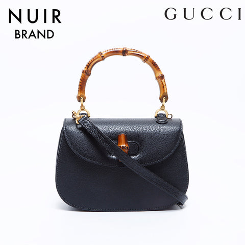 Gucci 2way竹皮肩袋黑色WS8137