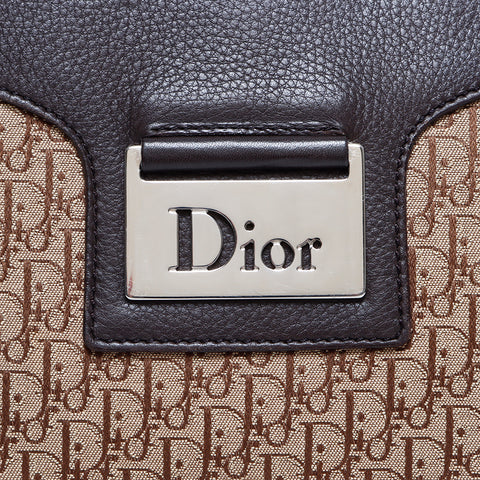 クリスチャンディオール Christian Dior キャンバス トロッター ショルダーバッグ ベージュ WS8140