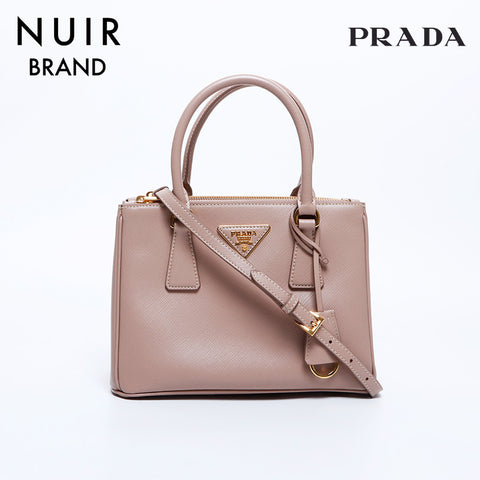 Prada 2Way Saffiano皮革手提包粉红色WS8143