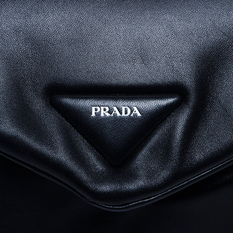 プラダ PRADA レザー ショルダーバッグ ブラック WS8148