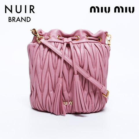 miu miu miu metrasse皮革束带肩带粉红色WS8151