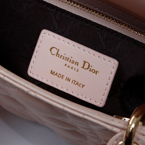 クリスチャンディオール Christian Dior M レディディオール レザー 2way ショルダーバッグ ピンク WS8156