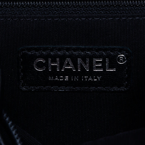 シャネル CHANEL レザー 24番台 Vステッチ シルバー金具 リュック・デイパック ブラック WS8158