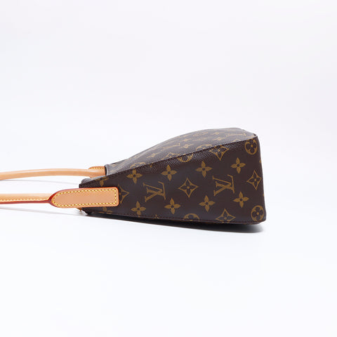 ルイ・ヴィトン LOUIS VUITTON FL0031 ルーピング MM モノグラム ショルダーバッグ ブラウン WS8162