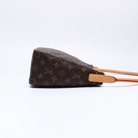 ルイ・ヴィトン LOUIS VUITTON FL0031 ルーピング MM モノグラム ショルダーバッグ ブラウン WS8162