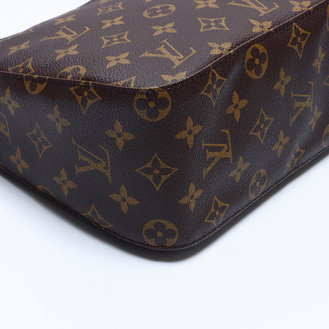 ルイ・ヴィトン LOUIS VUITTON FL0031 ルーピング MM モノグラム ショルダーバッグ ブラウン WS8162