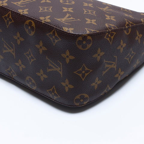 ルイ・ヴィトン LOUIS VUITTON FL0031 ルーピング MM モノグラム ショルダーバッグ ブラウン WS8162