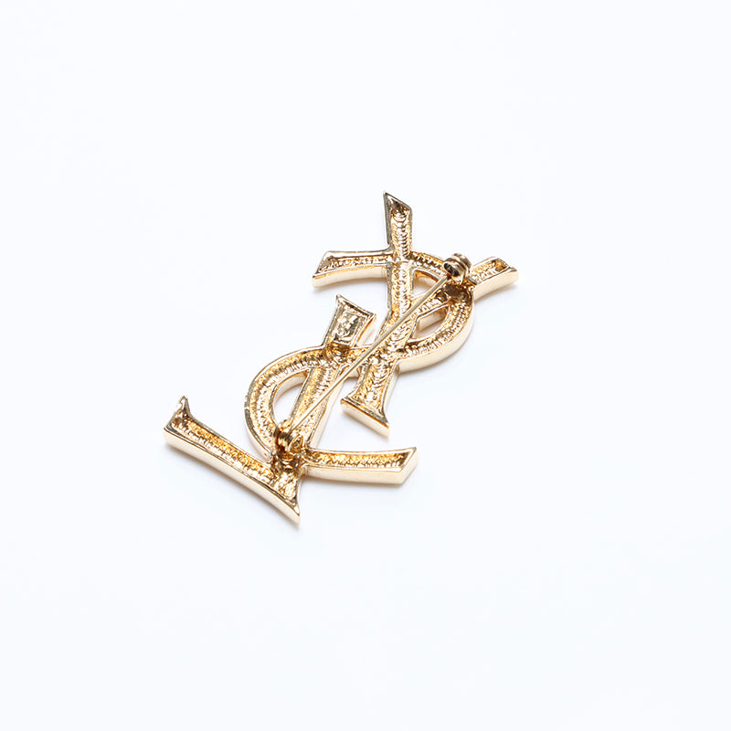 イヴ・サンローラン YVES SAINT LAURENT YSL ロゴ ブローチ