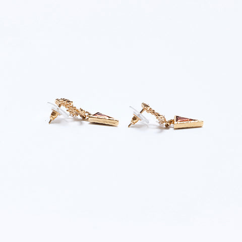 CHANEL A18K COCO Mark Drop Swing Pierce or WS8168