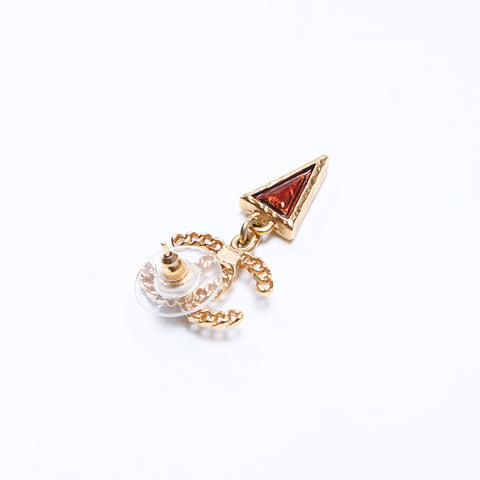 CHANEL A18K COCO Mark Drop Swing Pierce or WS8168