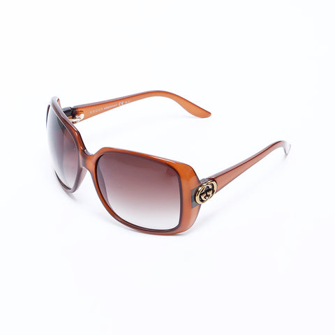 Gucci太阳镜棕色WS8184