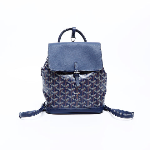 goyard mini backpack Goyard GOYARD Alban Alpan Mini Backpack/Daypack Navy WS8188 – NUIR VINTAGE