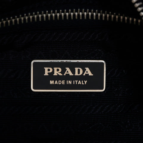 プラダ PRADA ナイロン シルバー金具 三角タグ ワン ショルダーバッグ ブラック WS8189