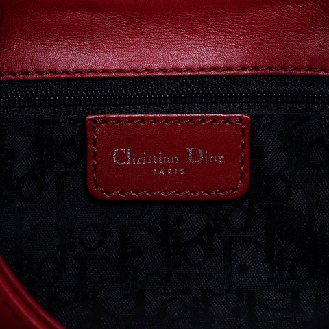 クリスチャンディオール Christian Dior レザー ストリートシック シルバー金具 ワン ショルダーバッグ レッド WS8191