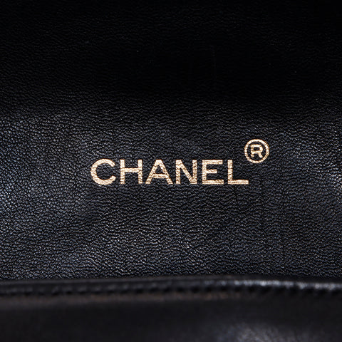 シャネル CHANEL 0番台 ラムスキン ショルダーバッグ ブラック WS8214