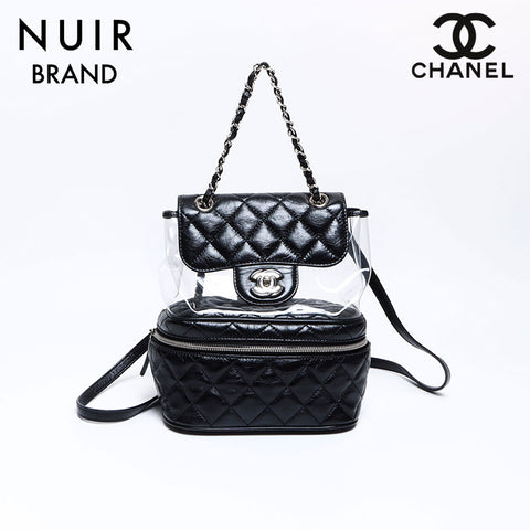 シャネル CHANEL 25番台 マトラッセ シルバー金具 リュック・デイパック ブラック WS8231