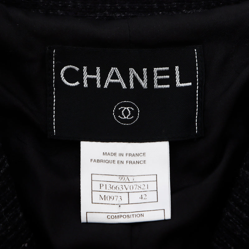 シャネル CHANEL 99A サイズ42 ツイード テーラード ジャケット