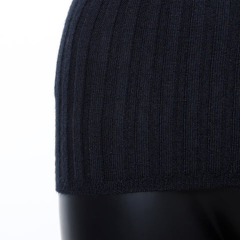 香奈儿香奈儿高领羊绒丝绸40 97A针织黑色WS8238