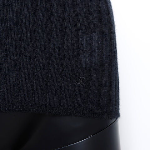 Chanel CHANEL Turtleneck Cashmere Silk 40 97A Knit Black WS8238