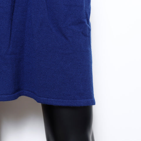 Chanel Cashmere blend 34 2000s Short sleeve dress Navy WS8245