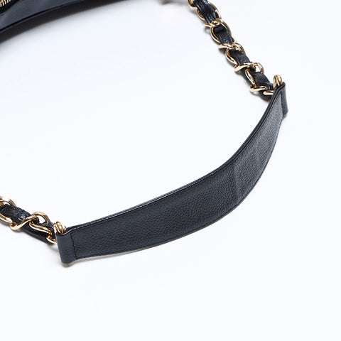 Chanel CHANEL No. 10 Caviar Skin Chain Shoulder Bag Black WS8251