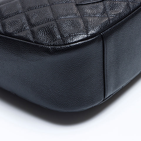Chanel CHANEL No. 10 Caviar Skin Chain Shoulder Bag Black WS8251