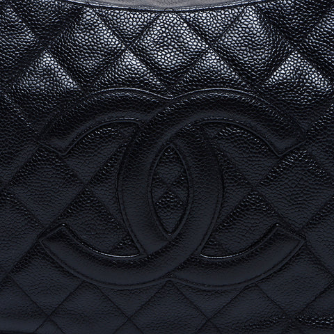Chanel CHANEL No. 10 Caviar Skin Chain Shoulder Bag Black WS8251