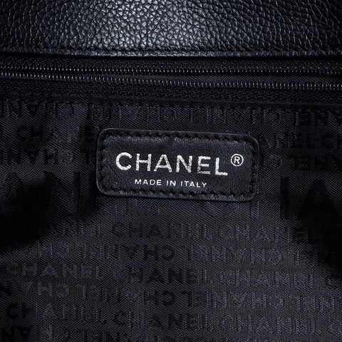 シャネル CHANEL 10番台 キャビアスキン2.55 エグゼクティブ ショルダーバッグ ブラック WS8253