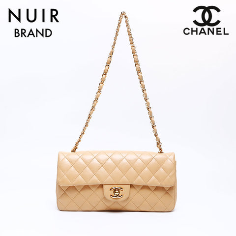 香奈儿香奈儿(Chanel Chanel)编号11 Lambskin Chain Matelasse肩带米色WS8257