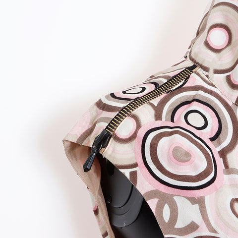 Chanel CHANEL 38 Silk Sleeveless 01P Dress Multicolor WS8262