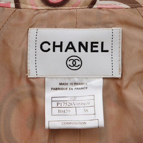 Chanel CHANEL 38 Silk Sleeveless 01P Dress Multicolor WS8262