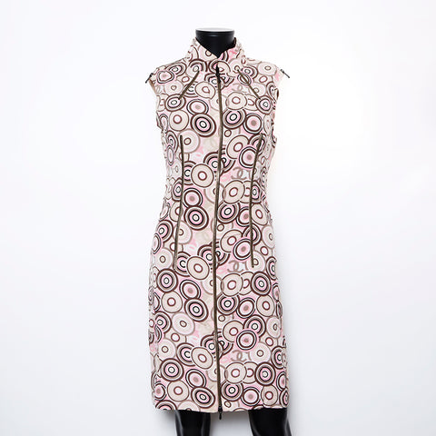 Chanel CHANEL 38 Silk Sleeveless 01P Dress Multicolor WS8262