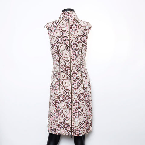 Chanel CHANEL 38 Silk Sleeveless 01P Dress Multicolor WS8262