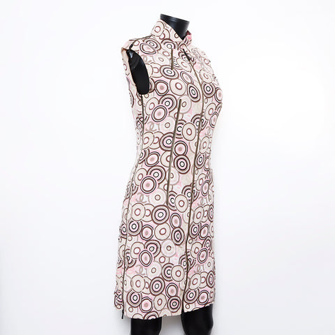 Chanel CHANEL 38 Silk Sleeveless 01P Dress Multicolor WS8262