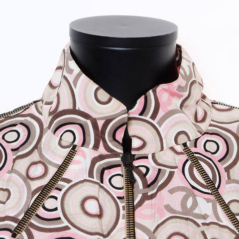 Chanel CHANEL 38 Silk Sleeveless 01P Dress Multicolor WS8262