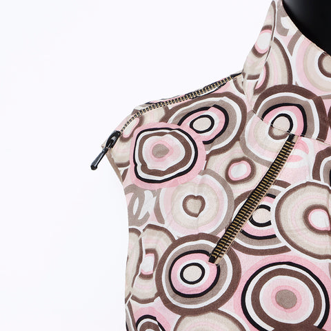 Chanel CHANEL 38 Silk Sleeveless 01P Dress Multicolor WS8262