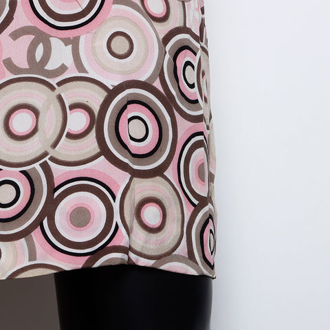 Chanel CHANEL 38 Silk Sleeveless 01P Dress Multicolor WS8262