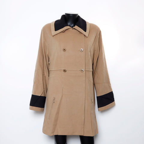 Chanel CHANEL 44 Wool Coat 98A Coat Beige WS8263