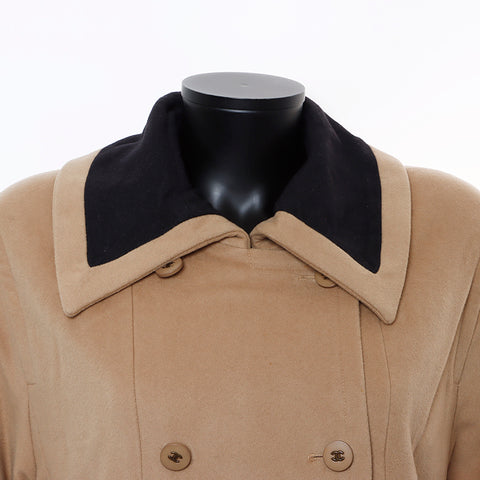 Chanel CHANEL 44 Wool Coat 98A Coat Beige WS8263