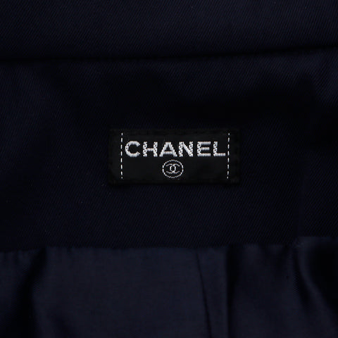 シャネル CHANEL ウール コート 2000s コート ネイビー WS8265