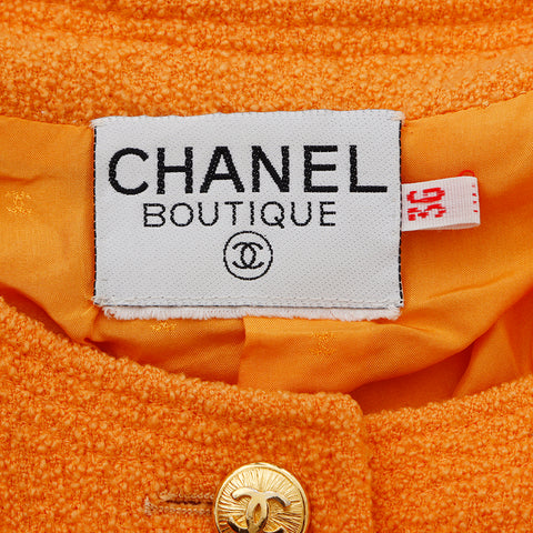 Chanel CHANEL 36 2010s Orange Jacket Long Sleeve Jacket Orange WS8270