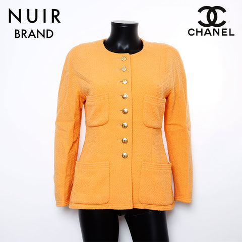 Chanel CHANEL 36 2010s Orange Jacket Long Sleeve Jacket Orange WS8270