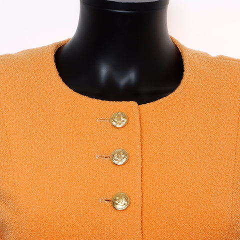 Chanel CHANEL 36 2010s Orange Jacket Long Sleeve Jacket Orange WS8270