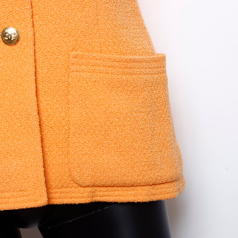 Chanel CHANEL 36 2010s Orange Jacket Long Sleeve Jacket Orange WS8270